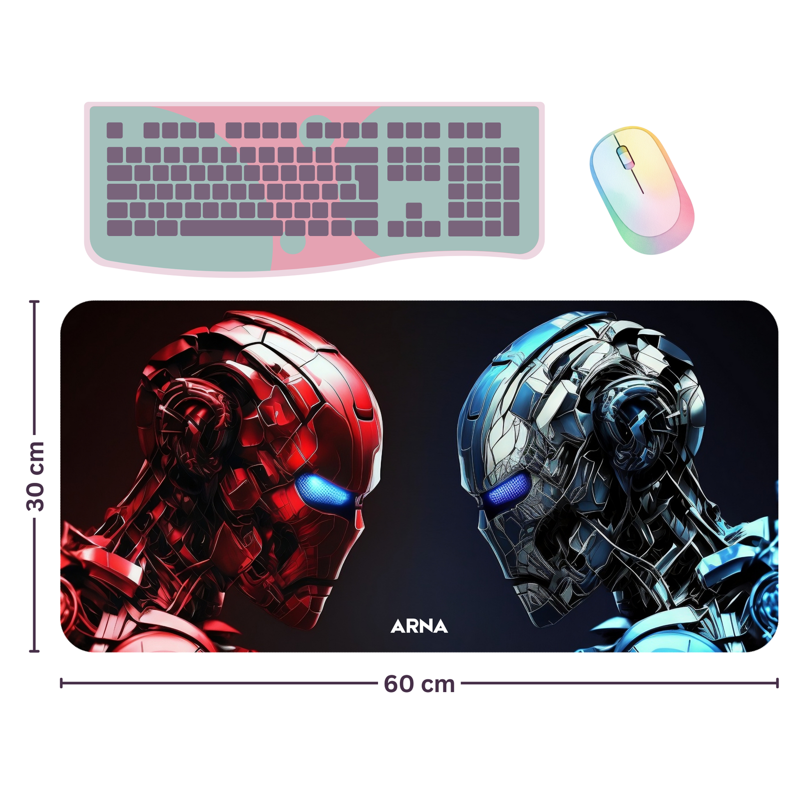27 Robot War Gaming Desk mat | Mouse pad | Desk pad - Image 1