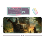 Pirates of Carrabien Inspired Desk mat | Mouse pad | Desk pad