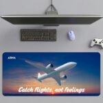 ARNA solo traveler explore design extended large mousepad and desk mat for people who love traveling and journeys.