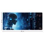 ARNA digital code cyborg human AI extended desk mat size parameters graph.
