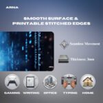 ARNA futuristic cybernetic human desktop pad engineered with premium cushion thickness and seamless tracking surface.