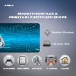 ARNA digital network coding desk mat showing dense thickness and seamless tracking control for programmer desks