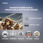 ARNA action battle anime mousepad with intense dense thickness and seamless sweeping movement for active gaming