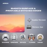 ARNA motivation quote landscape desk mat featuring strong supportive thickness and seamless mouse movement anywhere