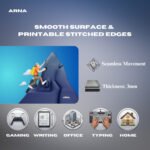 ARNA motivational quote desk mat displaying dense cushion thickness and seamless mouse movement for home office workspace use
