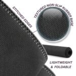 ARNA premium extended large desk mat showcasing durable flexible material quality that is foldable and easy to carry