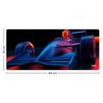 ARNA neon racing car extended large gaming mousepad size chart options