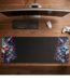 ARNA wild wolf with glowing neon eyes aesthetic extended large desk mat